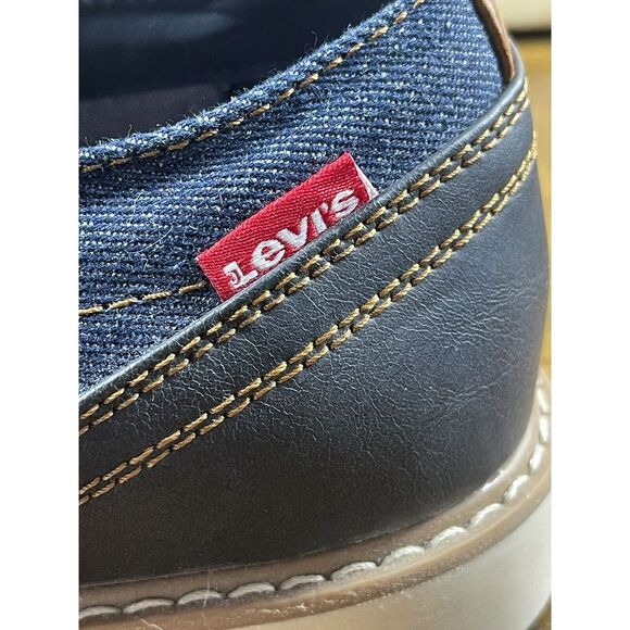 Levi's Mens Essex Denim Lace Up Shoes Size 10.5. Dress Or Casual Everyday - Picture 7 of 9